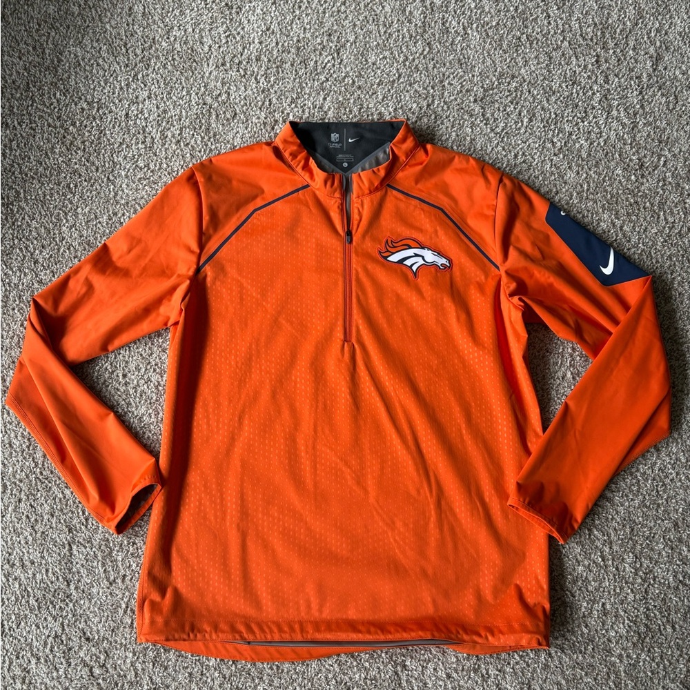 Nike Denver Broncos Half Zip On-Field Apparel Pullover